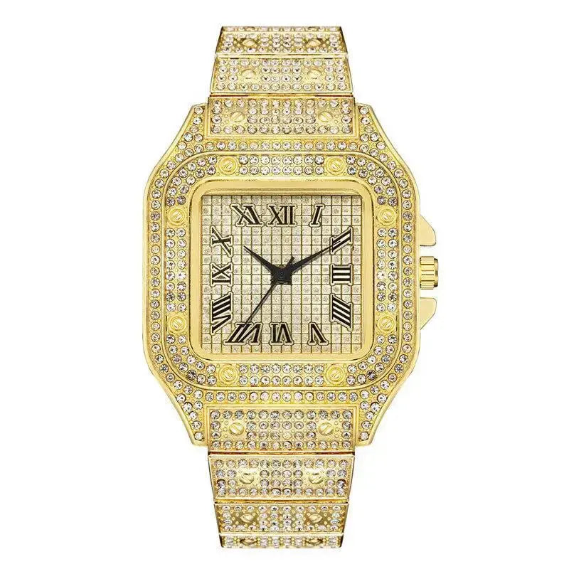 Orologio Unisex Diamante Gold 2024 - Lusso Zirconi | MITIKO Best home products