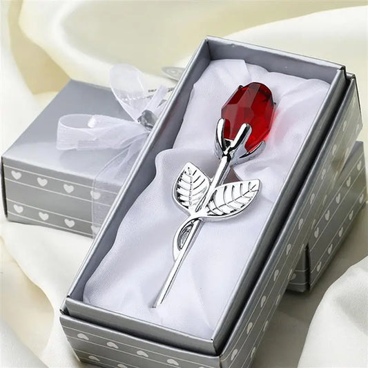 Valentine'S Day Gifts For Girlfriend Crystal Rose Artificial Flower Eternal Love Flowers For Anniversary Wedding Party Supplies