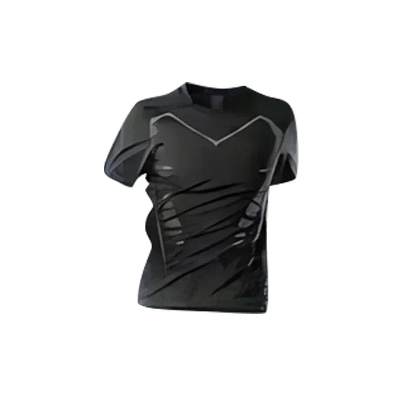Men's Fitness Running Set Tight-Fit Quick-Dry Clothes for Autumn Night Runs Training Cycling New Sportswear Gear Men's Clothing Best home products