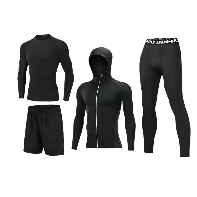 Men's Fitness and Exercise Set 4-5 pieces Fitness Training Clothes Slow Running Speed Drying Clothes Spring Comfortable Clothing Best home products