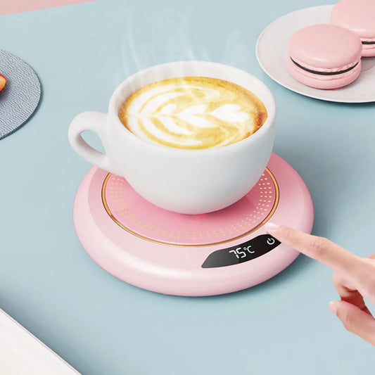 USB Electric Beverage Warmer with 3 Temperature Settings Coffee Warmer Plate Coffee Cup Warmer for Hot Coffee Tea and Milk