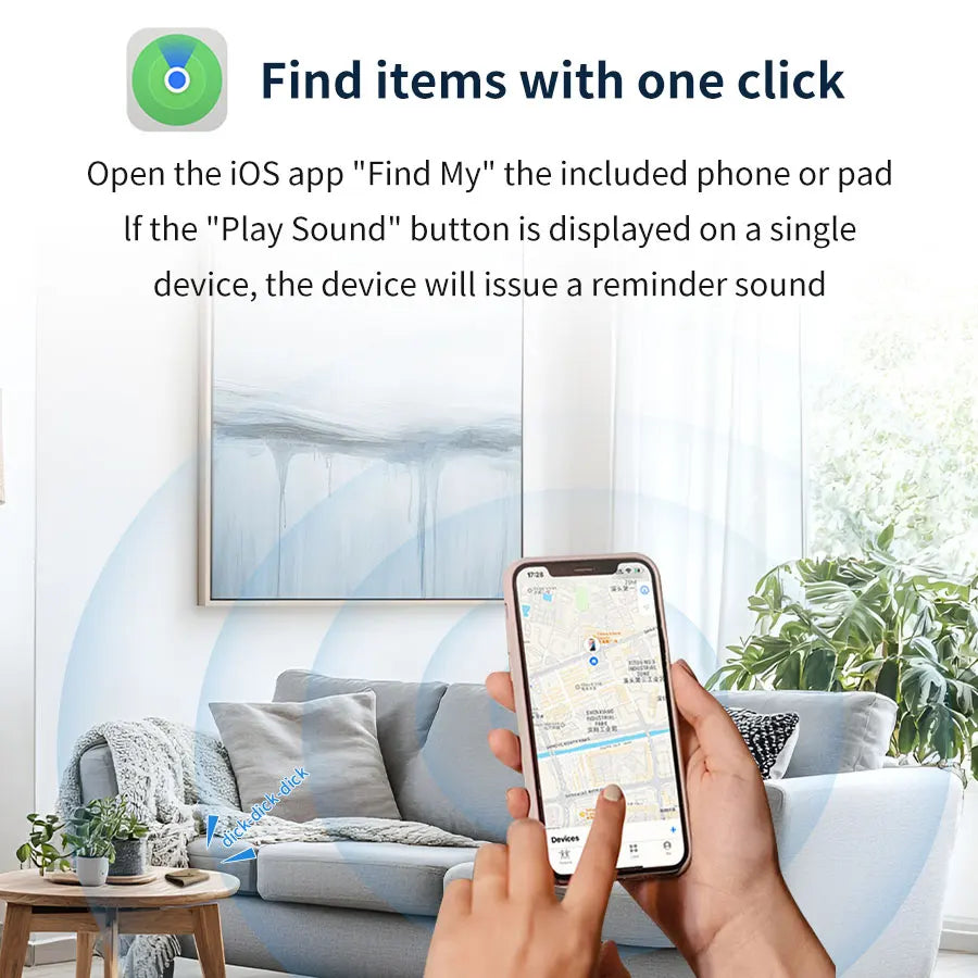 Bag Wallet Bluetooth Smart GPS Tracker Card Works with Find My App Wireless Charging Thin GPS Item Finder Luggage Key Anti-loss