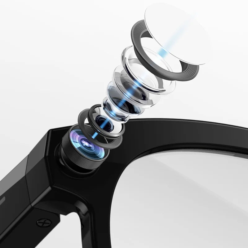 AI Smart Glasses 6K HD Camera Chat GPT Bluetooth Call Voice Assistant Control Navigation Waterproof Smart Sports Glasses 2026