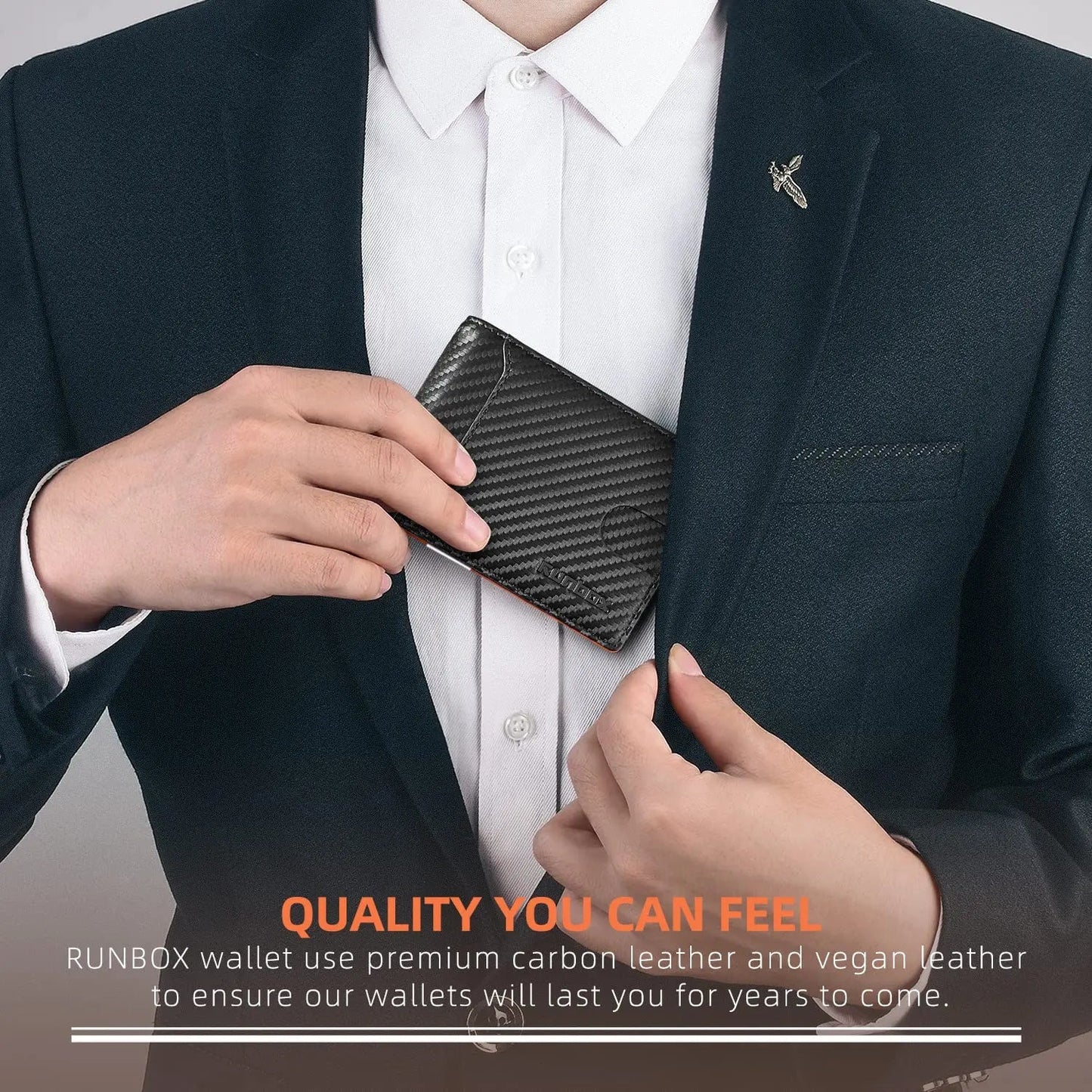 Portafoglio Uomo Slim Pelle RFID Blocking - Minimalista | MITIKO MITIKO